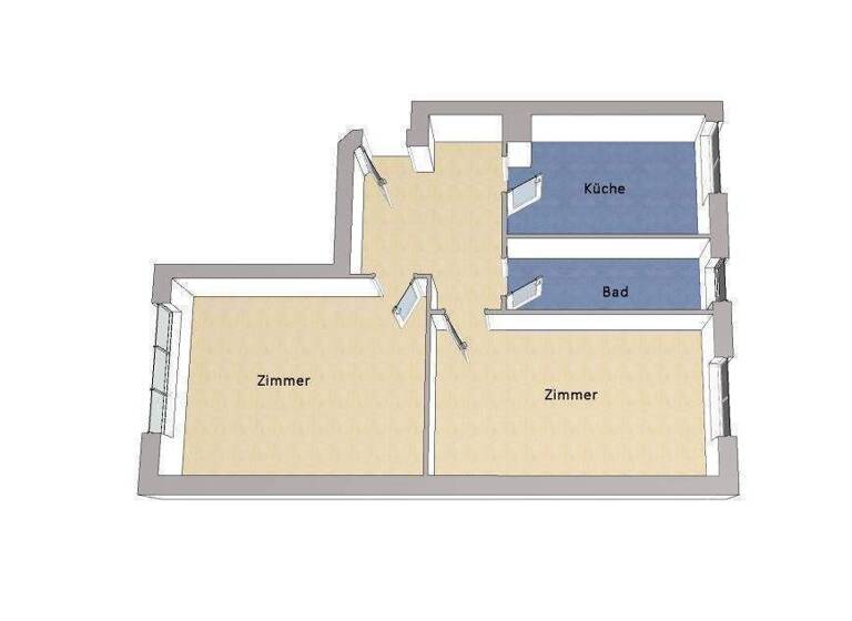 Wohnung zum Kauf 349.000 € 2 Zimmer 62 m² frei ab sofort Wilmersdorf Berlin 14197