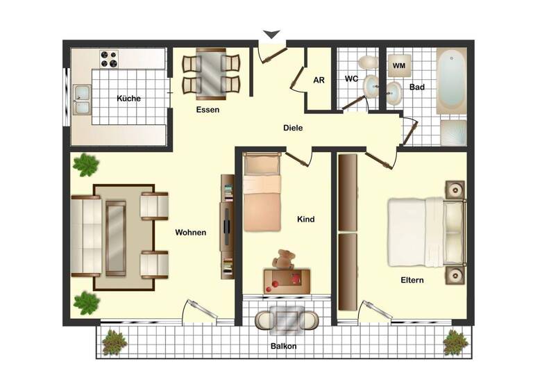 Wohnung zum Kauf 198.000 € 3 Zimmer 81 m² Unterfeldhaus Erkrath 40699