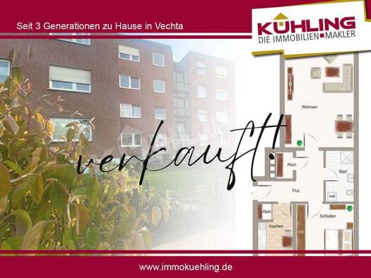 Wohnung zum Kauf 162.000 € 2 Zimmer 67,6 m² Vechta Vechta 49377