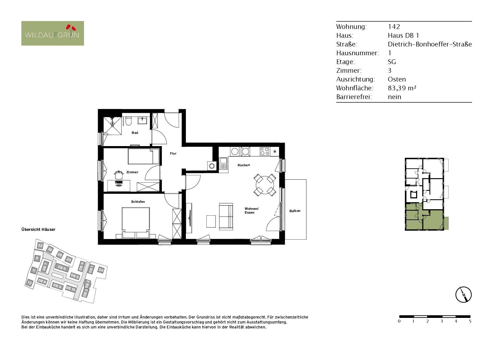 Penthouse zur Miete 1.340 € 3 Zimmer 84,2 m²<br/>Wohnfläche 2.<br/>Geschoss Dietrich-Bonhoeffer-Straße 1 Wildau 15745
