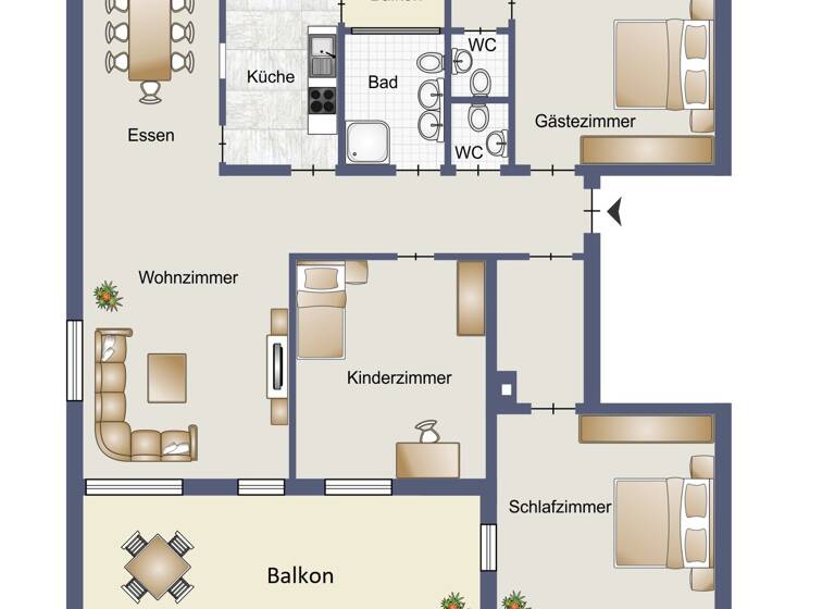 Wohnung zum Kauf 385.000 € 4,5 Zimmer 108,1 m²<br/>Wohnfläche 1.<br/>Geschoss Schönaich Schönaich 71101