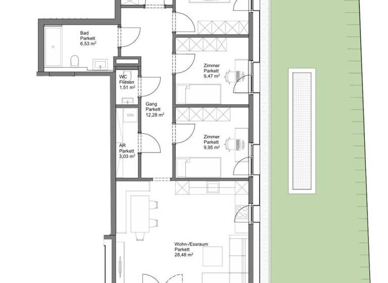 Wohnung zum Kauf - Erstbezug 568.000 € 4 Zimmer 86,7 m² Neumarkt am Wallersee 5202