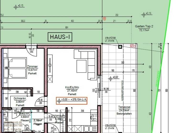 Wohnung zum Kauf - Erstbezug 197.000 € 2 Zimmer 54,8 m² EG Gratkorn 8101