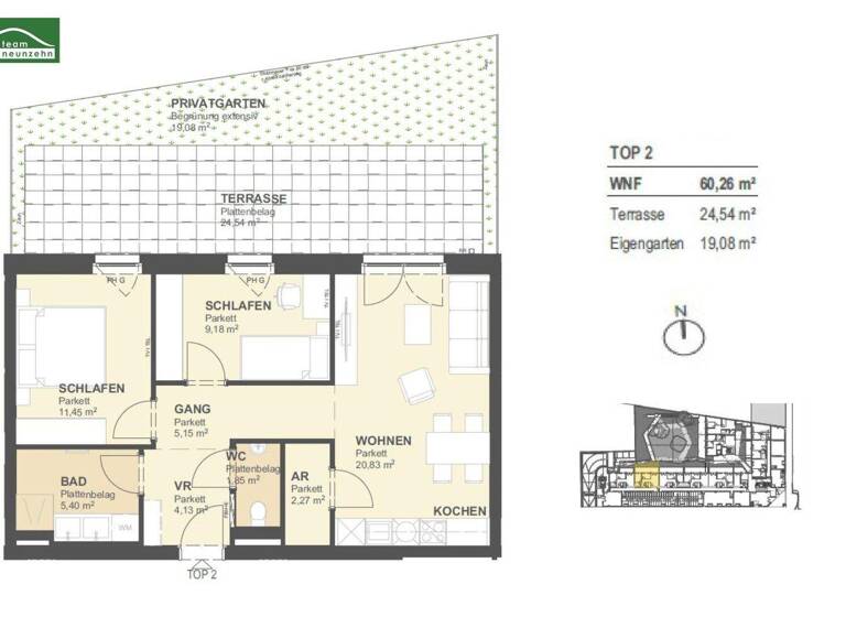 Wohnung zum Kauf - Erstbezug provisionsfrei 417.011 € 3 Zimmer 60,8 m² EG Arakawastraße 3 Wien 1220