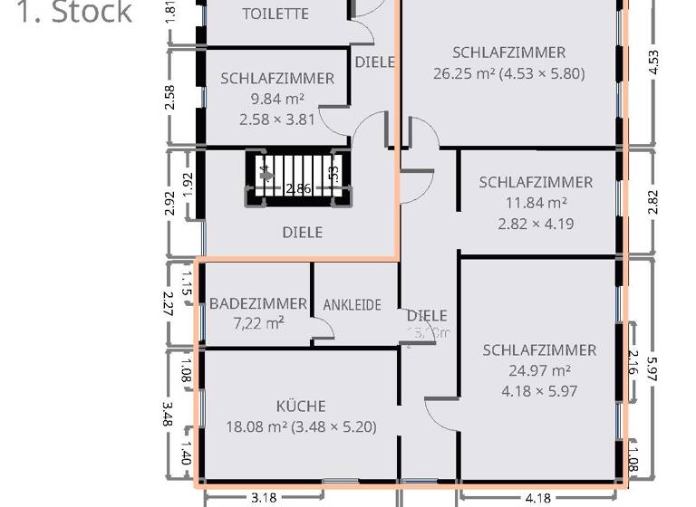 Wohnung zur Miete 575 € 3 Zimmer 105 m² 2. Geschoss Bockenemer Straße 12 Bönnien Bornum am Harz 31167