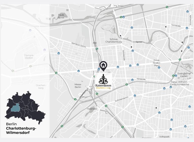Wohnung zum Kauf provisionsfrei 1.116.500 € 4 Zimmer 157,5 m²<br/>Wohnfläche 3.<br/>Geschoss Kaiserdamm 102 Charlottenburg Berlin 14057