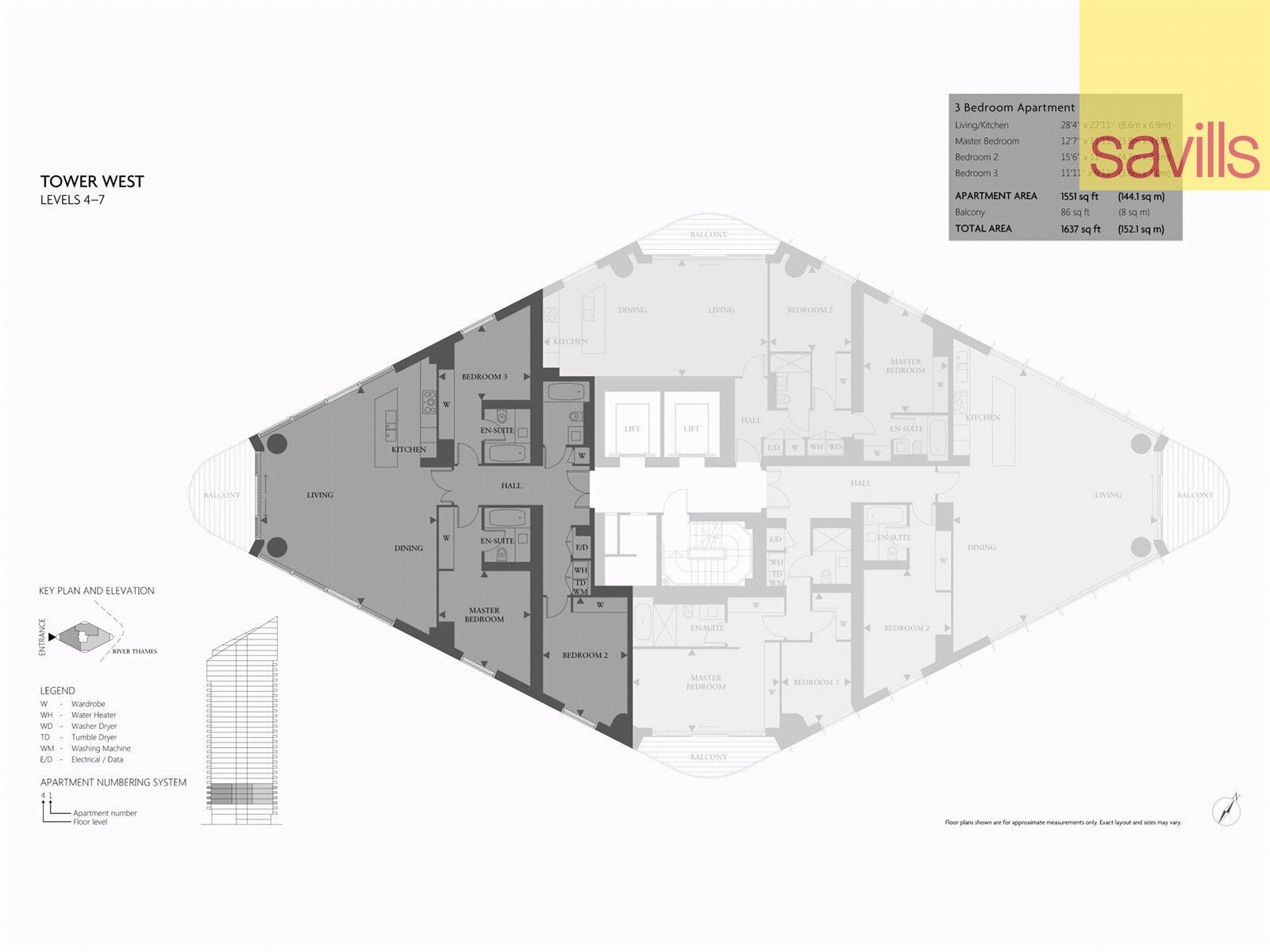 Wohnung zum Kauf provisionsfrei 3.888.333 € 4 Zimmer 144,1 m²<br/>Wohnfläche London SW10 0BF