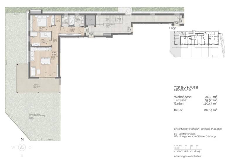 Wohnung zum Kauf 595.500 € 3 Zimmer 70,4 m² EG St. Lorenz 5310