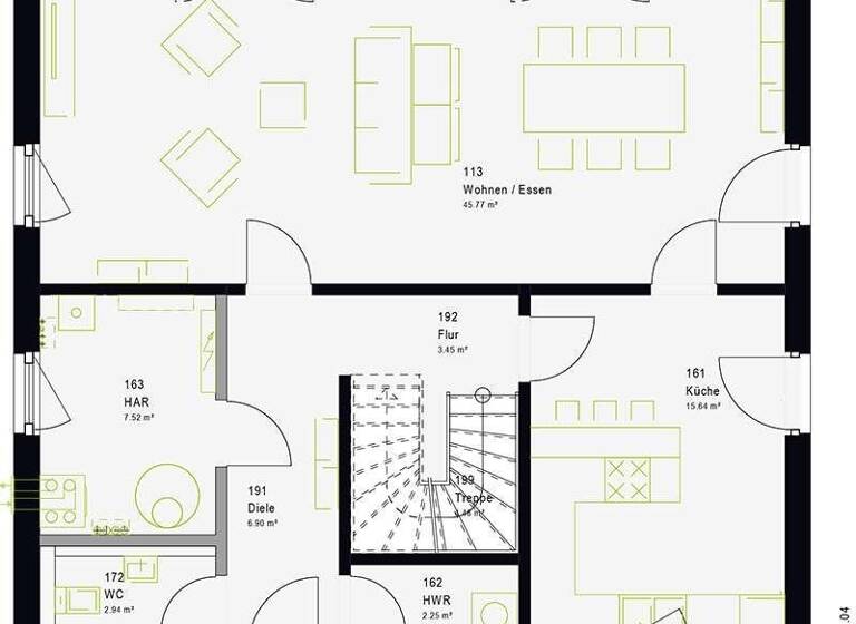 Einfamilienhaus zum Kauf - Erstbezug provisionsfrei 419.239 € 4 Zimmer 164 m² 800 m² Grundstück Colnrade 27243