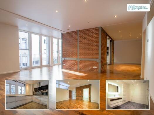 Wohnung zur Miete 1.300 € 2 Zimmer 124 m² St Johann Mitte 66111
