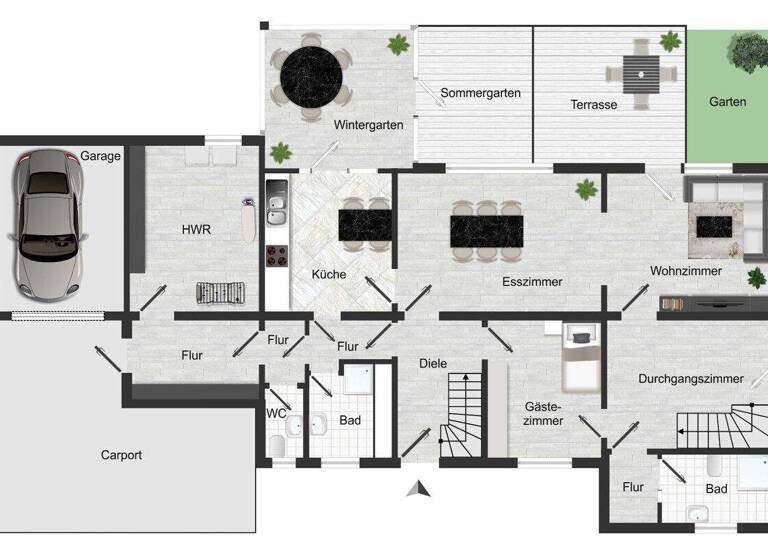 Einfamilienhaus zum Kauf provisionsfrei 409.000 € 7 Zimmer 175 m² 772 m² Grundstück Hinte 26759