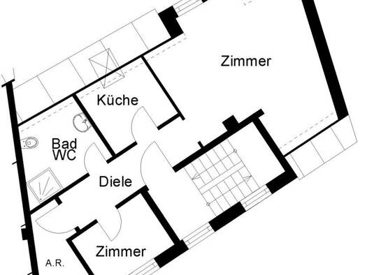 Wohnung zur Miete 411 € 2 Zimmer 48,4 m² frei ab 01.11.2026 Wakenitzmauer 166 Innenstadt Innenstadt 23552