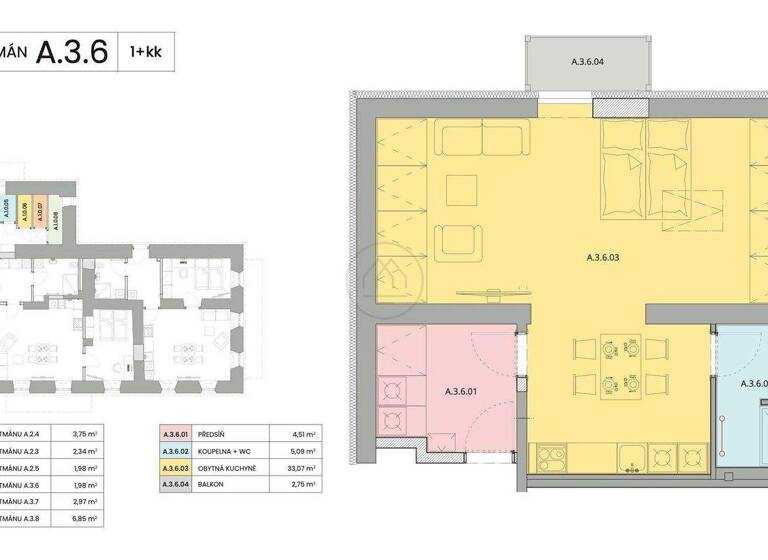 Studio zum Kauf 160.000 € 1 Zimmer 43 m² Horní Planá 38226