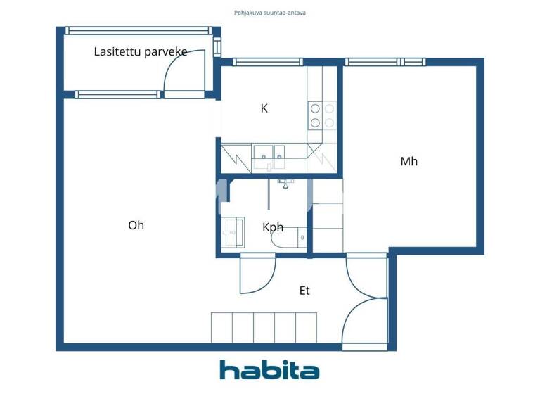 Studio zum Kauf 129.000 € 2 Zimmer 38,5 m² 2. Geschoss Tanotorventie 34 Helsinki 00420