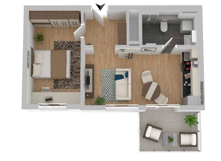 Wohnung zur Miete 899 € 2 Zimmer 50 m² 4. Geschoss frei ab sofort Scheibe Weiden 92637