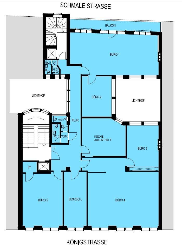 Büro-/Praxisfläche zur Miete provisionsfrei 310 m²<br/>Bürofläche Rathaus Stuttgart-Mitte 70173