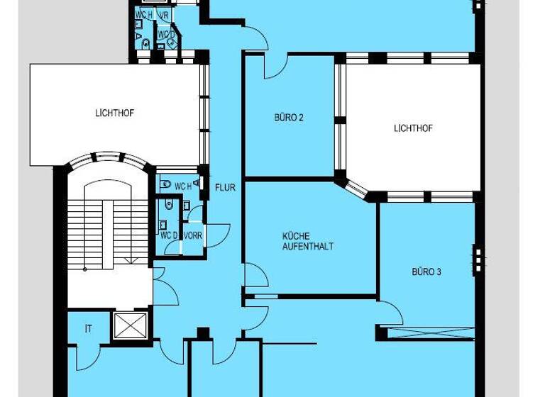 Büro-/Praxisfläche zur Miete provisionsfrei 310 m²<br/>Bürofläche Mitte Stuttgart-Mitte 70173