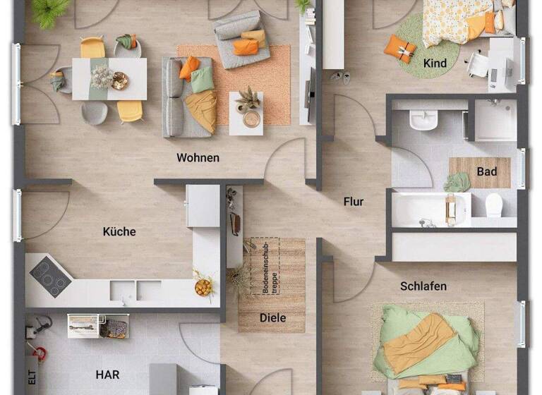 Bungalow zum Kauf - Erstbezug 351.245 € 4 Zimmer 90 m² 842 m² Grundstück Naumburg 06618