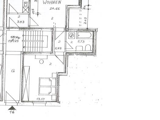 Wohnung zur Miete 400 € 2 Zimmer 61,1 m² EG Merseburg Merseburg 06217