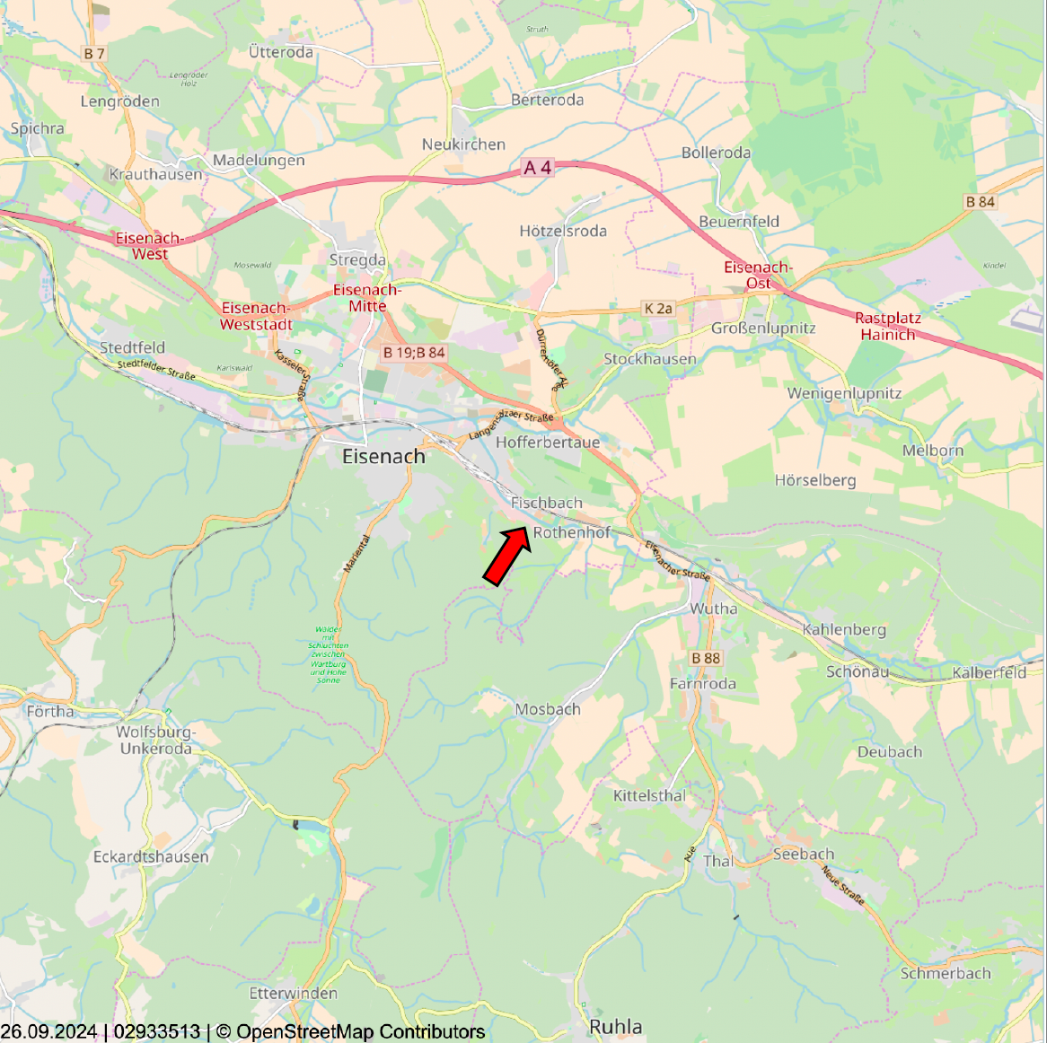 Produktionshalle zum Kauf als Kapitalanlage geeignet 154 € 5.200 m²<br/>Fläche 11.727 m²<br/>Grundstück Eichrodter Weg 133 Eisenach Eisenach 99817