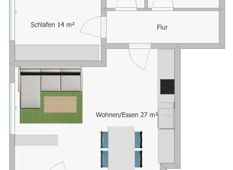 Wohnung zum Kauf 321.000 € 2 Zimmer 59 m²<br/>Wohnfläche Wörth Wörth a.d.Isar-Wörth 84109