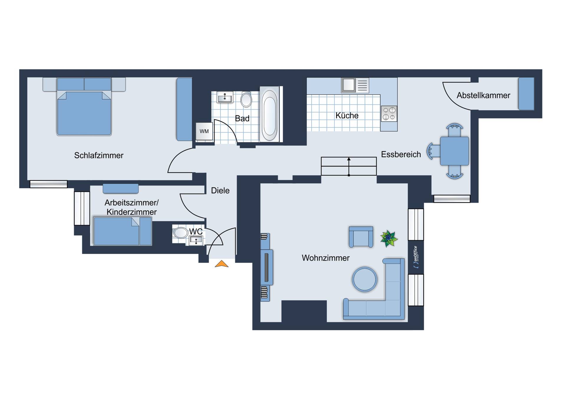 Wohnung zur Miete 1.800 € 3 Zimmer 85 m²<br/>Wohnfläche Lützowstrasse 81 Tiergarten Berlin 10785