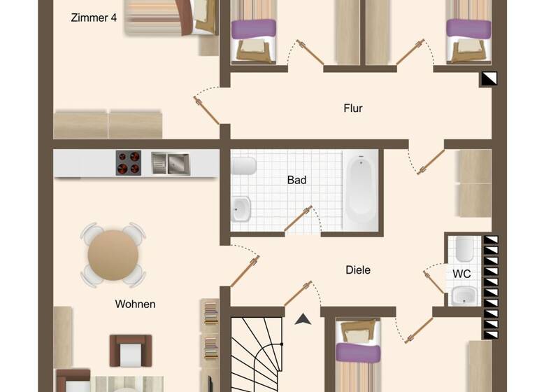 Wohnung zum Kauf 175.000 € 5 Zimmer 103,5 m² EG Stadtmitte Mönchengladbach 41061