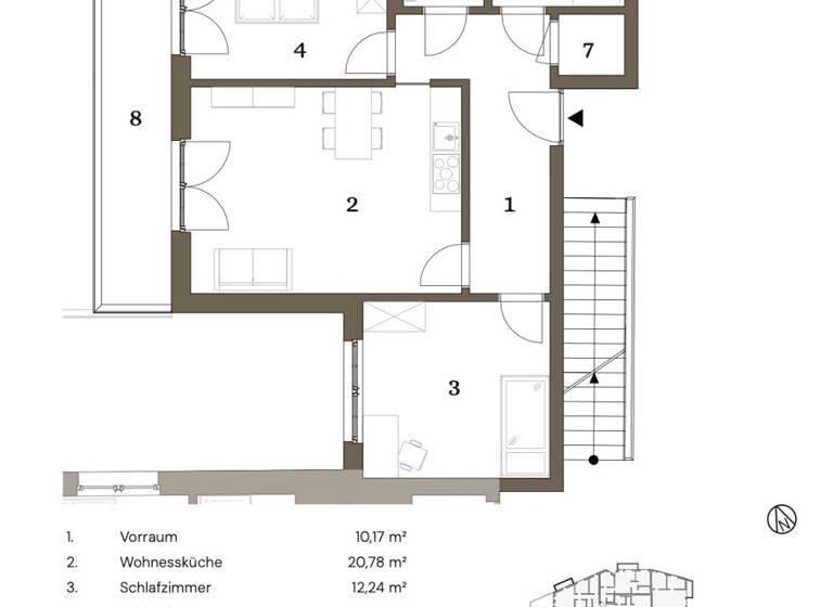 Wohnung zum Kauf - Erstbezug 399.900 € 2 Zimmer 62,8 m² Bad Aussee 8990