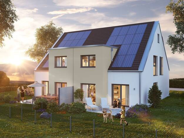 Doppelhaushälfte zum Kauf provisionsfrei 640.320 € 5 Zimmer 118 m² 296 m² Grundstück Reitersbergstrasse Kosbach Erlangen 91056