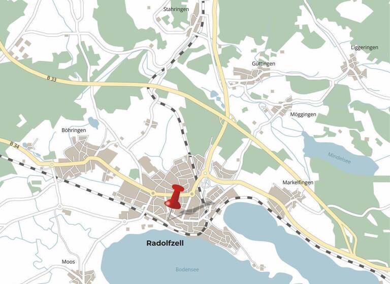 Wohnung zum Kauf provisionsfrei 488.000 € 2 Zimmer 61,5 m²<br/>Wohnfläche 1.<br/>Geschoss Radolfzell Radolfzell 78315