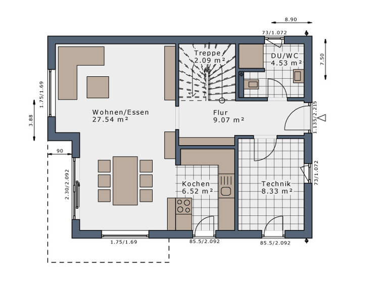 Einfamilienhaus zum Kauf provisionsfrei 479.331 € 5 Zimmer 113 m² 434 m² Grundstück Wittenbeck 18209