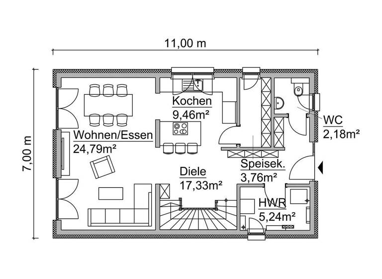 Einfamilienhaus zum Kauf provisionsfrei 311.900 € 4 Zimmer 128 m² 600 m² Grundstück frei ab sofort Hagen Bad Pyrmont 31812
