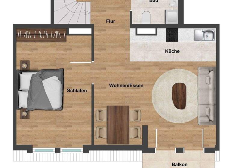 Maisonette zum Kauf 217.000 € 3 Zimmer 83,5 m² 3. Geschoss Albrechtsstraße 36 Altstadt Erfurt 99084