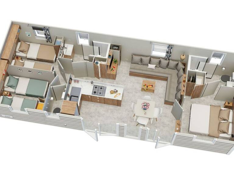 Einfamilienhaus zum Kauf provisionsfrei 51.684 € 4 Zimmer 42 m² 180 m² Grundstück Strandweg 1 Lauwersoog 9976VS