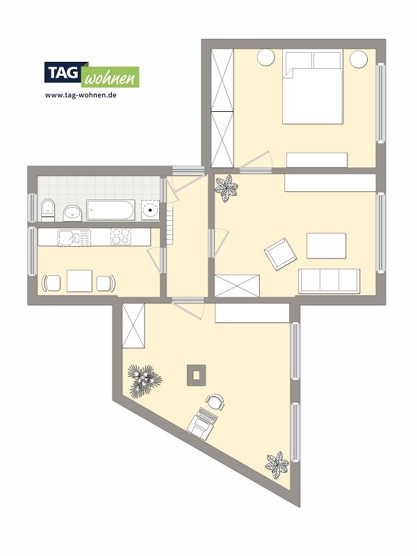 Wohnung zur Miete 380 € 3 Zimmer 76 m²<br/>Wohnfläche 3.<br/>Geschoss 01.04.2025<br/>Verfügbarkeit Straße der Jugend 15 Döbeln Döbeln 04720