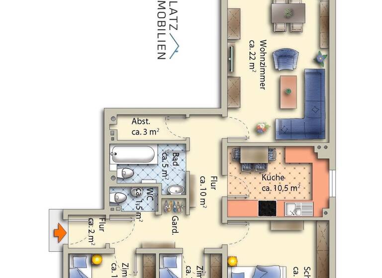 Wohnung zum Kauf 239.000 € 3,5 Zimmer 92 m² 2. Geschoss Pinneberg 25421