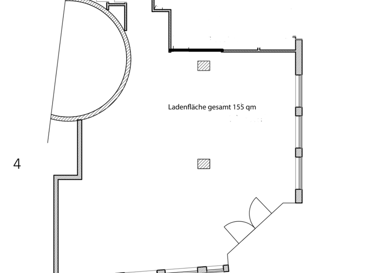Bürofläche zur Miete provisionsfrei 2.200 € 1 Zimmer 155,7 m² Bürofläche Rückertstraße 24 Altstadt Schweinfurt 97421