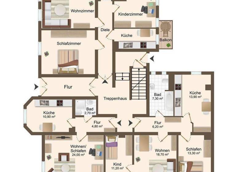 Mehrfamilienhaus zum Kauf 589.000 € 1 Zimmer 664 m² 550 m² Grundstück frei ab sofort Ebersdorf Chemnitz 09131