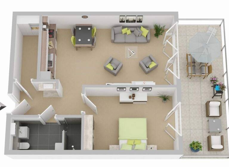 Penthouse zum Kauf - Erstbezug provisionsfrei 295.000 € 2 Zimmer 72,7 m² 1. Geschoss Uesen Achim 28832