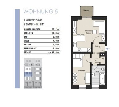 Wohnung zum Kauf provisionsfrei als Kapitalanlage geeignet 295.000 € 2 Zimmer 47,5 m² Nußbaumer Str. 65 Neuehrenfeld Köln 50823