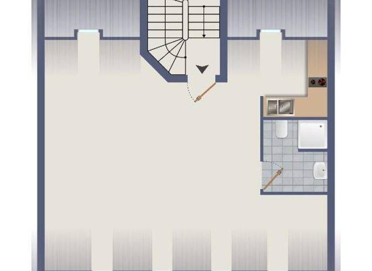 Studio zur Miete 510 € 1 Zimmer 44,4 m² 4. Geschoss frei ab 01.05.2026 Bamberg 96047