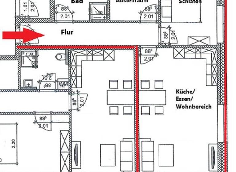Wohnung zur Miete 717 € 2 Zimmer 72 m²<br/>Wohnfläche 1.<br/>Geschoss 01.06.2025<br/>Verfügbarkeit Jahnstraße 4 A Neustadt Brandenburg an der Havel 14776