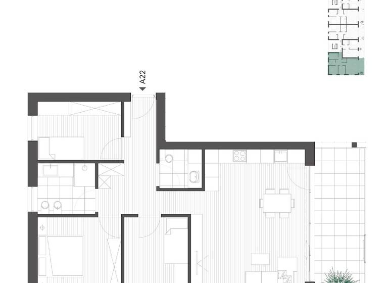 Wohnung zum Kauf 721.000 € 4 Zimmer 79,1 m² 2. Geschoss Dantestraße Brixen 39042