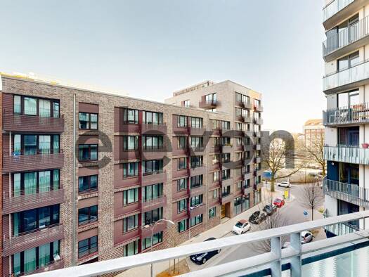 Studio zur Miete 1.120 € 1 Zimmer 34 m² 12. Geschoss frei ab 01.05.2026 Schultzweg 2 Hammerbrook Hamburg 20097