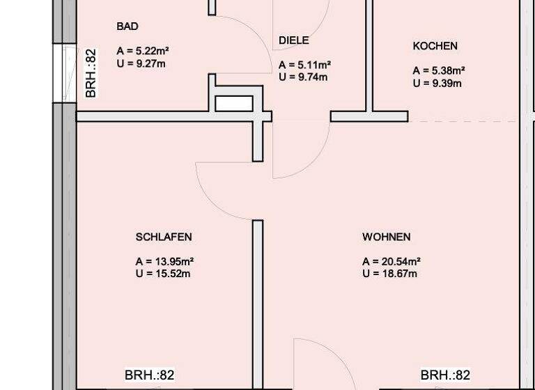 Wohnung zur Miete 505 € 2 Zimmer 55,9 m² Celler Straße 54 Eschede 29348