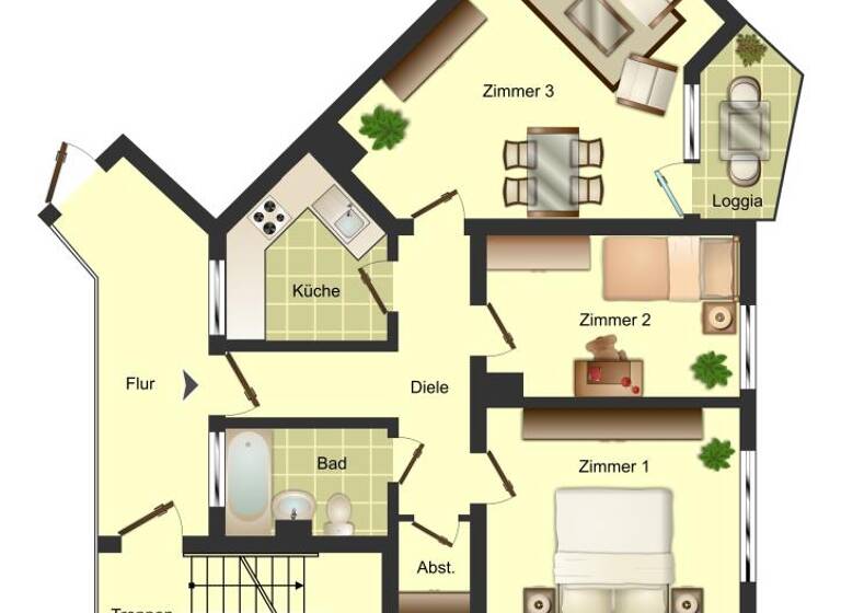 Wohnung zur Miete 519 € 3,5 Zimmer 69,7 m² 2. Geschoss frei ab 15.07.2026 Harkortstraße 4 Unna 59423