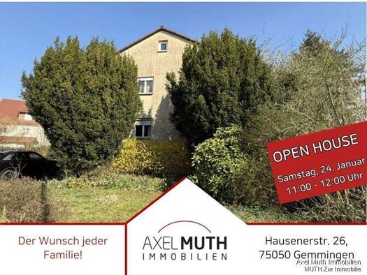 Mehrfamilienhaus zum Kauf 385.000 € 7 Zimmer 178 m² 1.387 m² Grundstück Hausener Straße 26 Gemmingen 75050