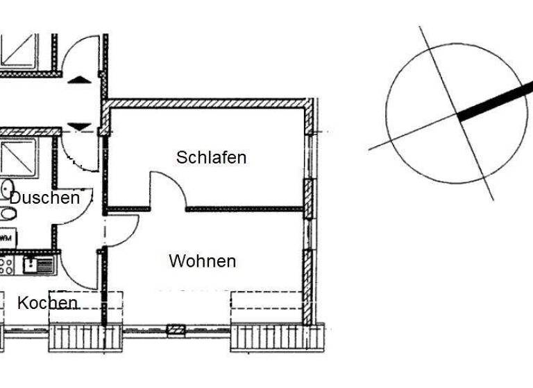 Wohnung zur Miete 409 € 2 Zimmer 47 m² 2. Geschoss Schloßplatz 11 Machern 04827