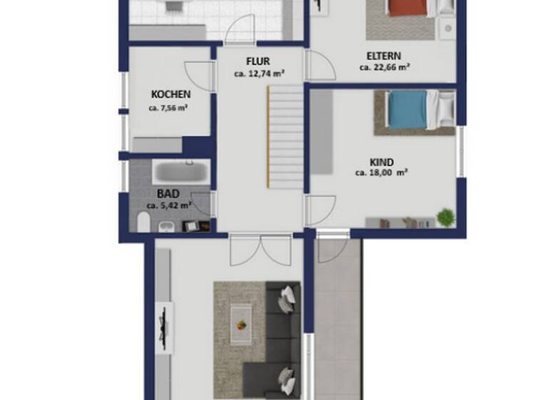 Wohnung zur Miete 1.170 € 4 Zimmer 126 m² 1. Geschoss frei ab 15.06.2026 Altenstrasse 70 Annweiler 76855