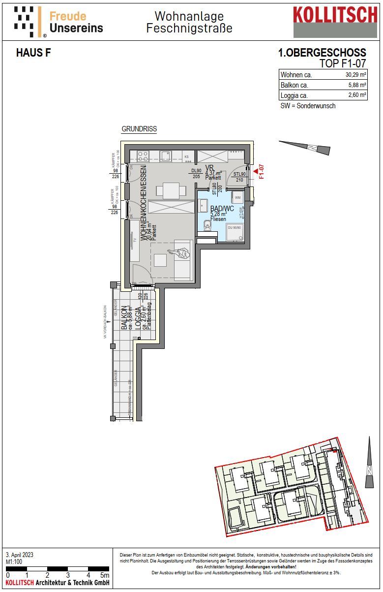 Wohnung zur Miete 494 € 1 Zimmer 30,3 m²<br/>Wohnfläche Annabichl Klagenfurt 9020